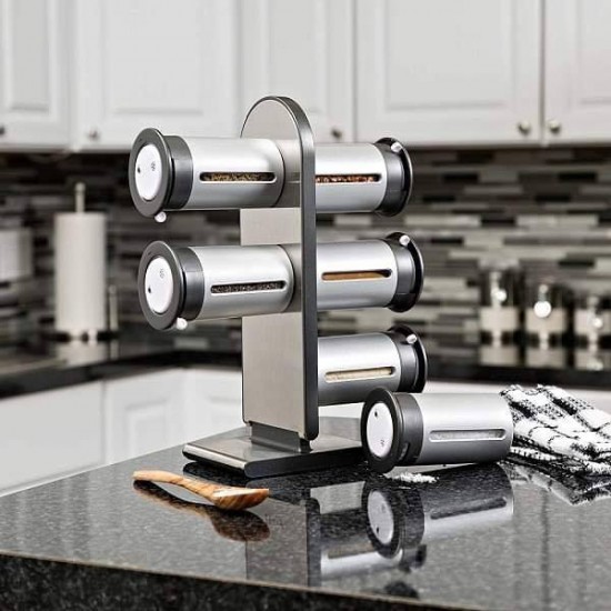 6 Pcs Magnetic Spice Stand