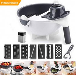  Magic Multi functional Rotate Vegetable Cutter...!
