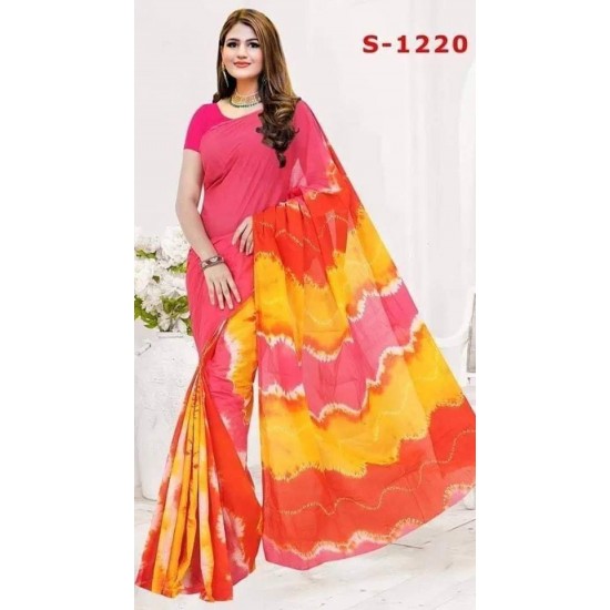আরামদায়ক সুতি বাটিক শাড়ি