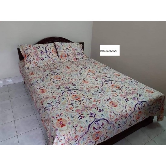 100% cotton panel bed sheet