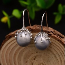 Baroque Gray Pearl Earrings