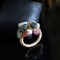 Natural Pearl And Stone Tourmaline Ring
