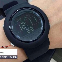 Digital Adidas Blue Artificial Leather Watch for M