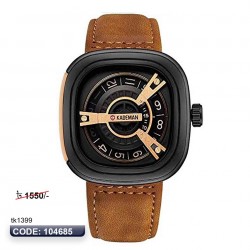 Leather Analog Wrist Watch For Men