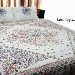 Exclusive Nakshi Katha With Two Pillow Cover
