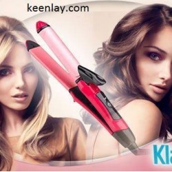 Klamei 2 in 1 hair straightener and curler