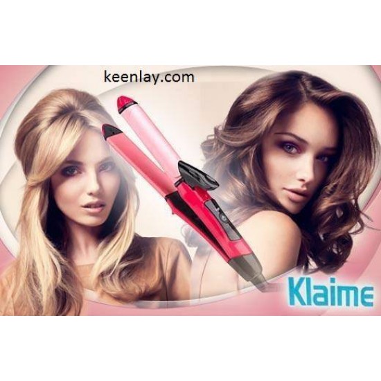 Klamei 2 in 1 hair straightener and curler
