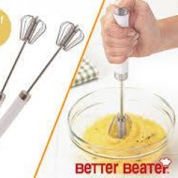 Press and Spin Action Whisk Set of 2