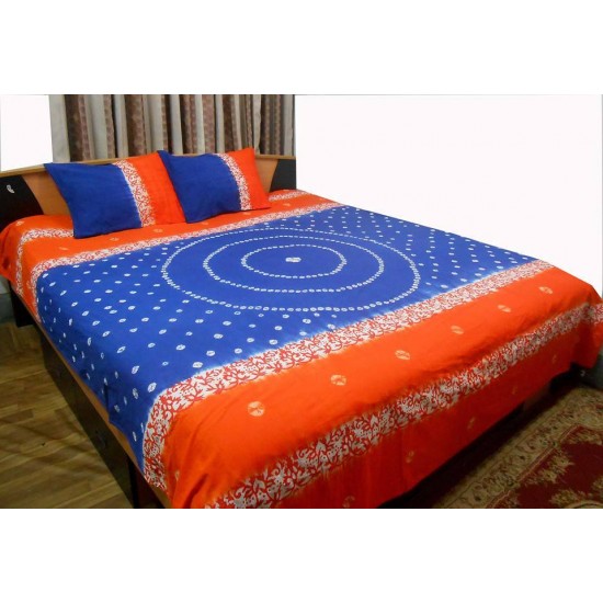 Block-Batiq Bed Cover with two pillow cover