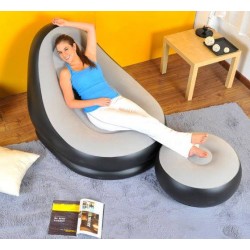 Inflatable best-way 2 in 1 relaxing sofa with pump