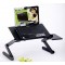 Multi functional laptop table with cooling fan