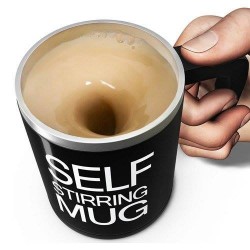 Self stirring mug