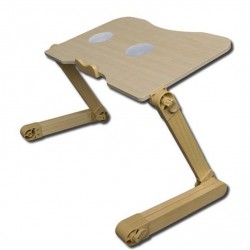 Wooden Laptop Table with Cooling Fan