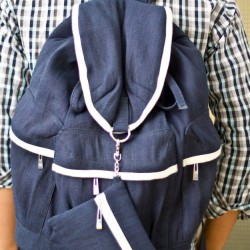 Blue Backpack with Pencil Box