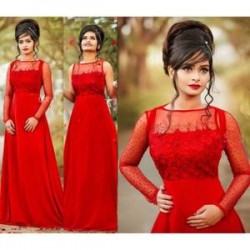 Women's Embroidery Gown Red