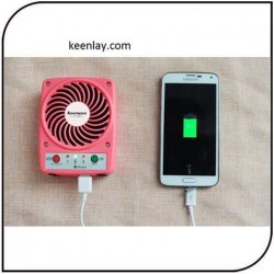 Portable Micro Mini USB fan with Mobile phone charger 